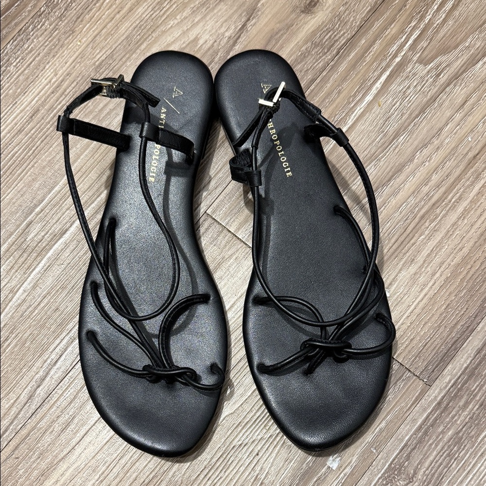Anthropologie Elegant Black Sandals